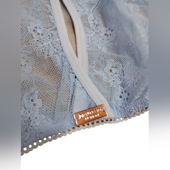NWT Daydream Nation Sheer Lace Keyhole Bra Top Lingerie Powder blue - Picture 5 of 7